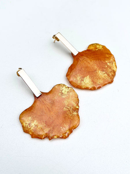 Aretes de Pétalos de Framboyán