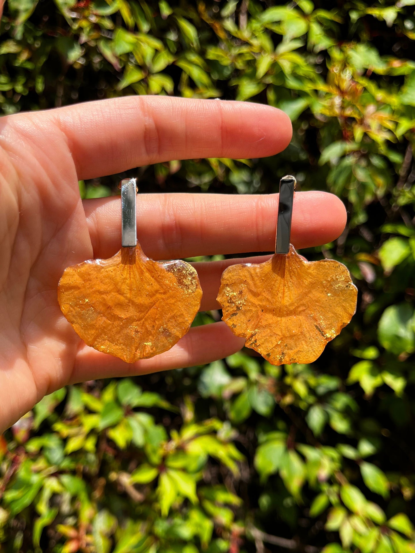 Aretes de Pétalos de Framboyán