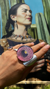Maxi Anillo Flor Aristolochia - La flor del Nacimiento