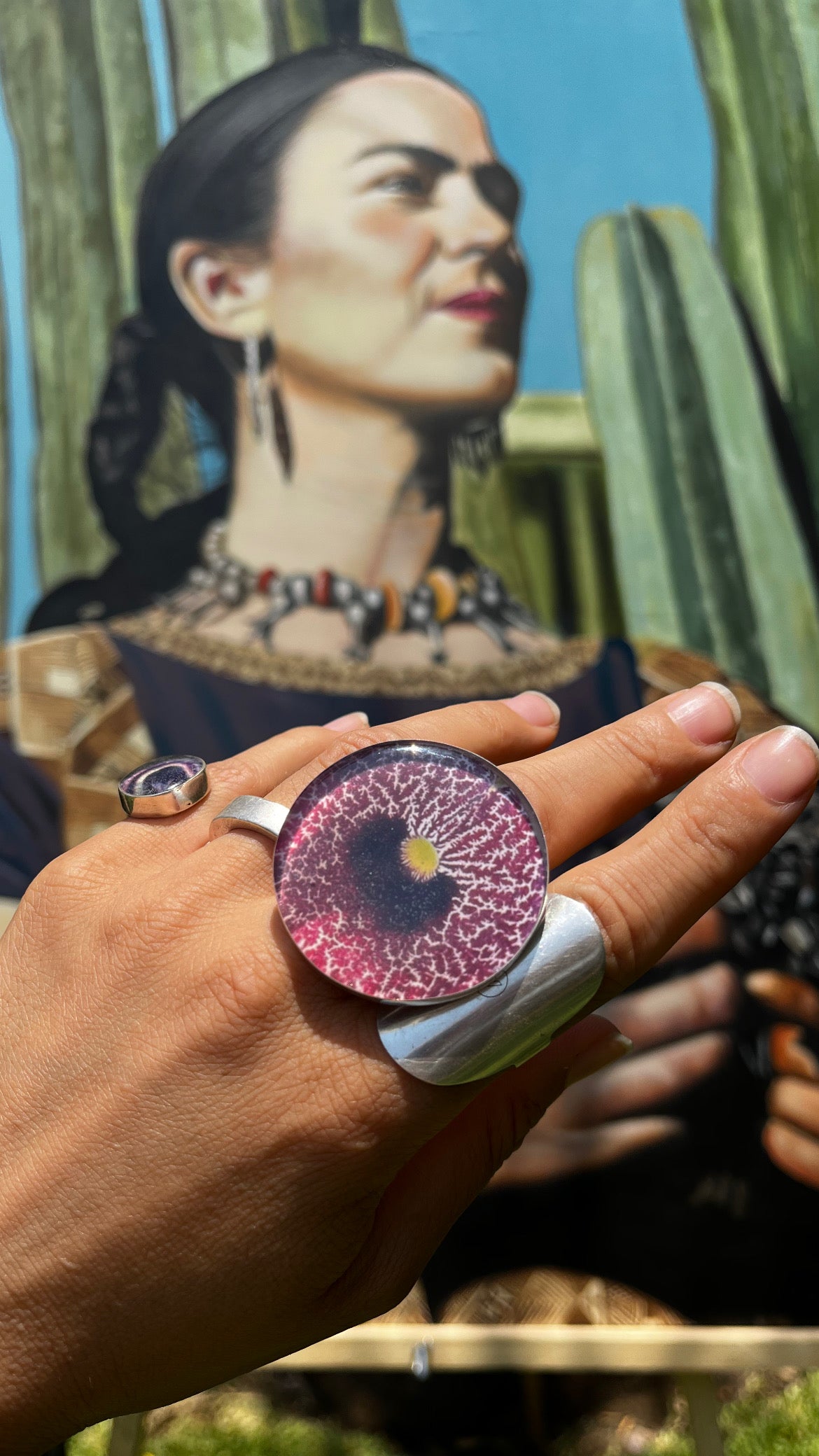 Maxi Anillo Flor Aristolochia - La flor del Nacimiento