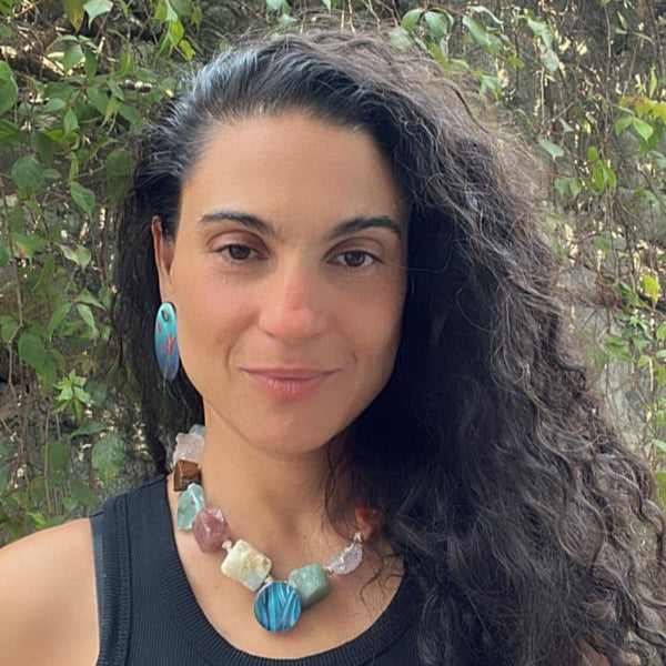 Raíz Sagrada — Collar de cuarzos y agave azul - Pieza ünica.