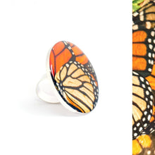 Cargar imagen en el visor de la galería, Anillo Alas de Mariposa Monarca